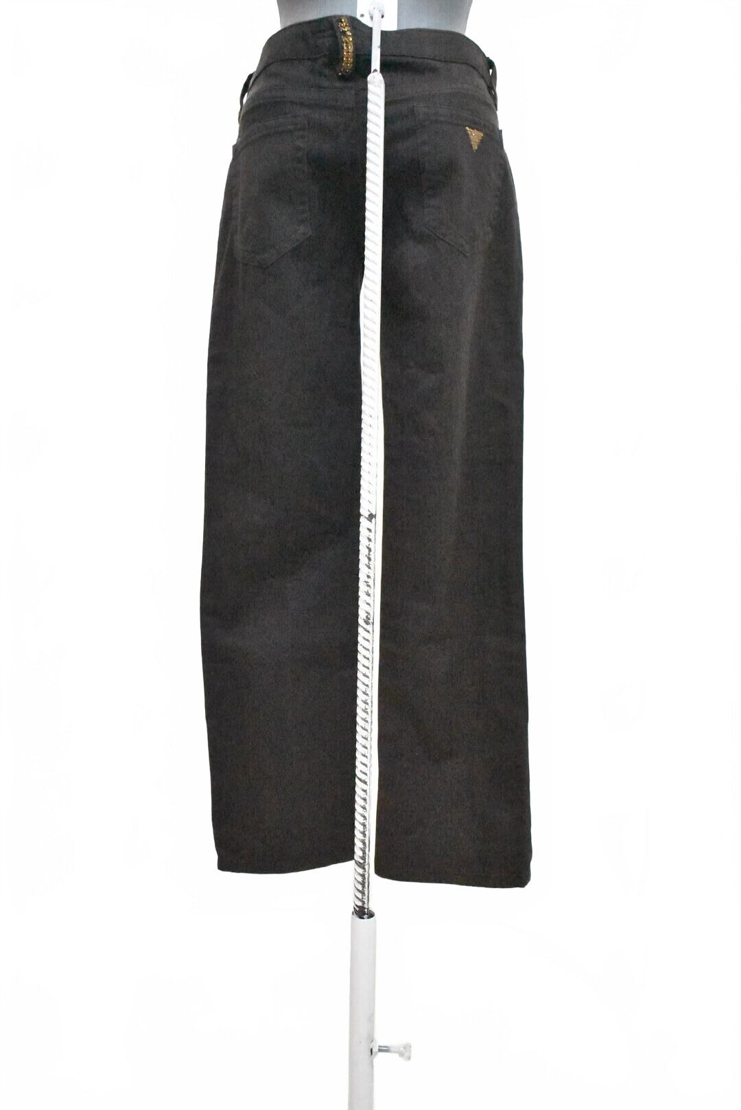 Dámske nohavice Guess, farba hnedá, veľkosť S