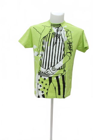 Pánske tričko Genesis s potlačou, farba zelená, veľkosť M