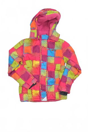 Dievčenská zimná bunda Pidilidi, farba vzorovaná, veľkosť 152