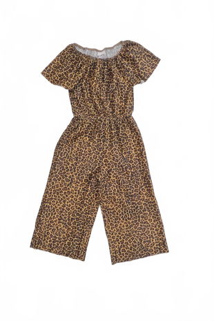 Dievčenský overal F&F, farba zvieracie vzory, veľkosť 6-7 r