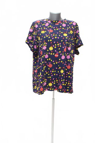 Dámské tričko George s potiskem, barva modrá, velikost XL