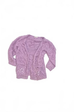 Dievčenský sveter Hip&Hopps, farba fialová, veľkosť 122