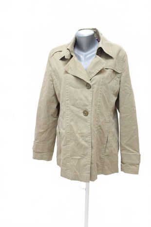 Dámský kabát Erich Fend, barva béžová, velikost XL