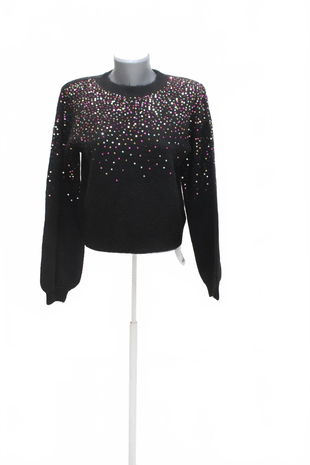 Dievčenský sveter F&F, farba čierna, veľkosť 12-13 r