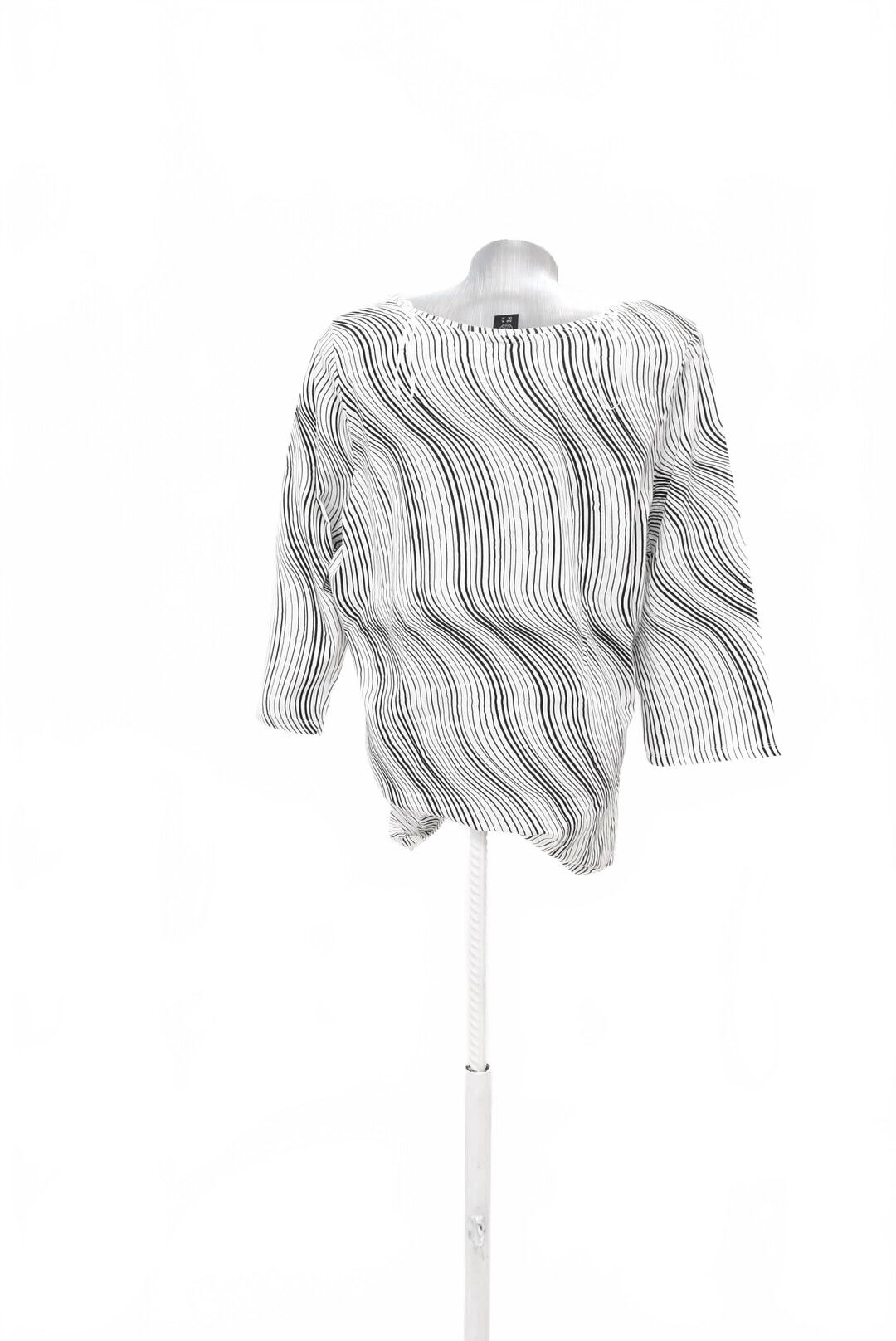 Dámské tričko Lindex bez potisku, barva vzorovaná, velikost XL