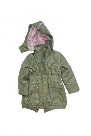 Dievčenská zimná bunda X-Mail, farba khaki, veľkosť 104