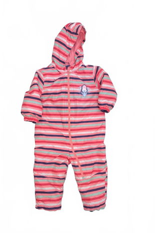 Dievčenská zimná kombinéza Lupilu, farba pruhovaná, veľkosť 92