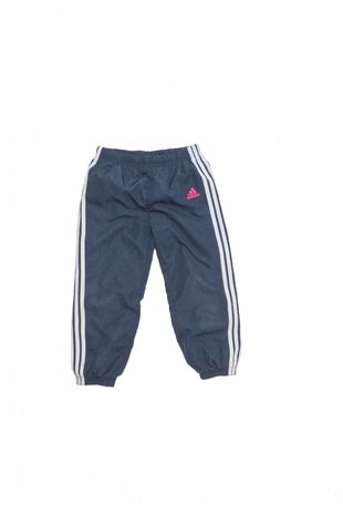 Dievčenské nohavice Adidas, farba sivá, veľkosť 104