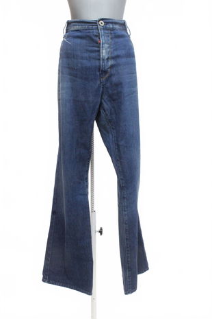 Pánské kalhoty Retro, barva denim, velikost 2XL