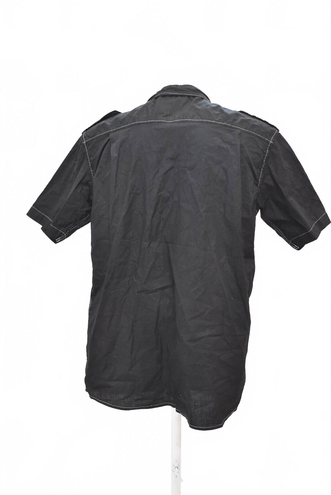 Pánská košile s krátkým rukávem Atlas For Men, barva černá, velikost XL