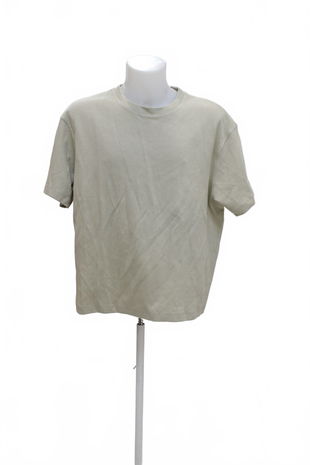 Pánské tričko Zara bez potisku, barva béžová, velikost L