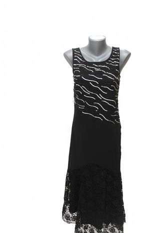 Dámske šaty Ashley Brooke, farba čierna, veľkosť 34