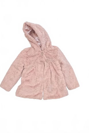 Dievčenský zimný kabát Tu, farba ružová, veľkosť 4-5 r