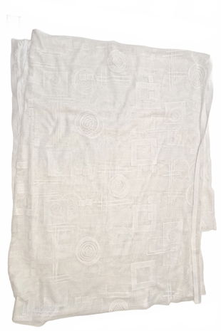 Záclona, barva bílá