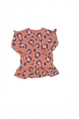 Dievčenská mikina F&F bez potlače, farba zvieracie vzory, veľkosť 4-5 r