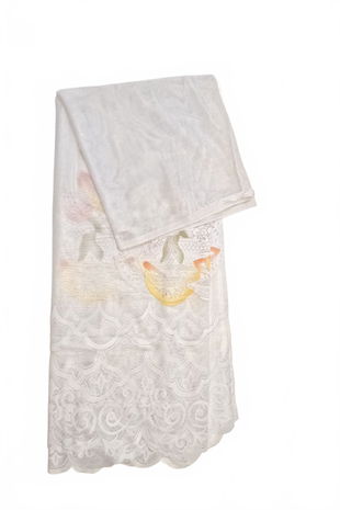 Záclona, barva vzorovaná