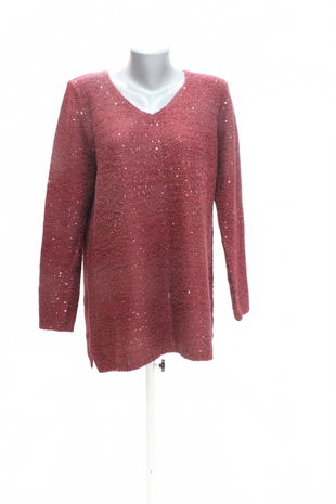 Dámsky sveter Blancheporte, farba bordó, veľkosť 42