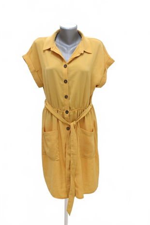 Dámske šaty Yessica, farba žltá, veľkosť 42