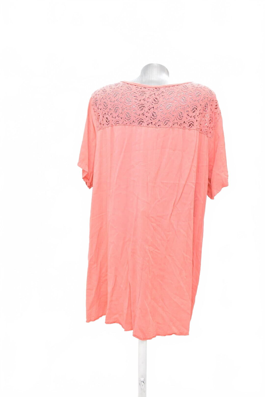 Dámské tričko Made In Italy bez potisku, barva růžová, velikost XL