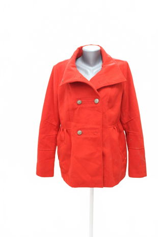 Dámsky kabát C&A, farba červená, veľkosť 44