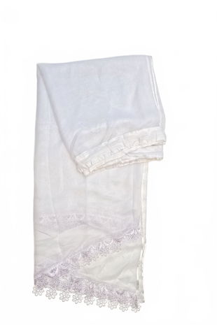 Záclona, barva bílá