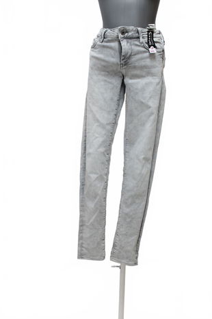 Dámske nohavice Pepe Jeans, farba sivá, veľkosť XS