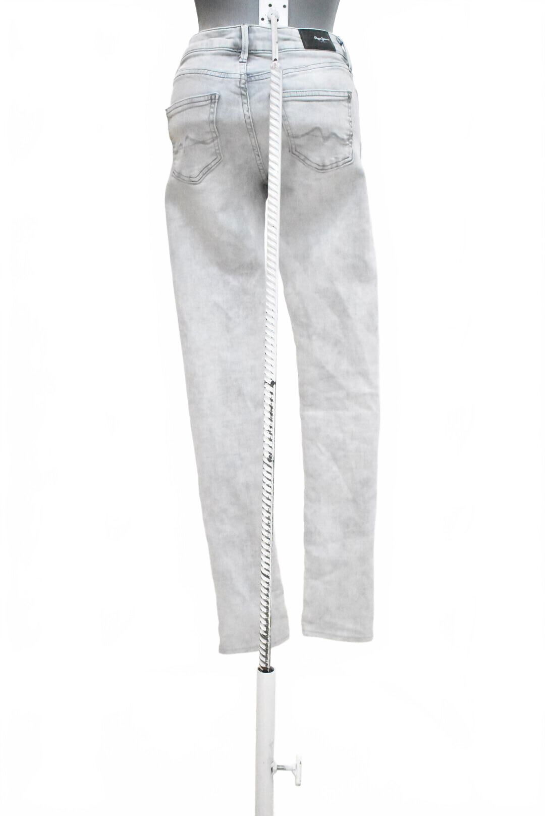 Dámske nohavice Pepe Jeans, farba sivá, veľkosť XS