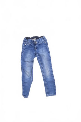 Dievčenské nohavice Next, farba denim, veľkosť 110