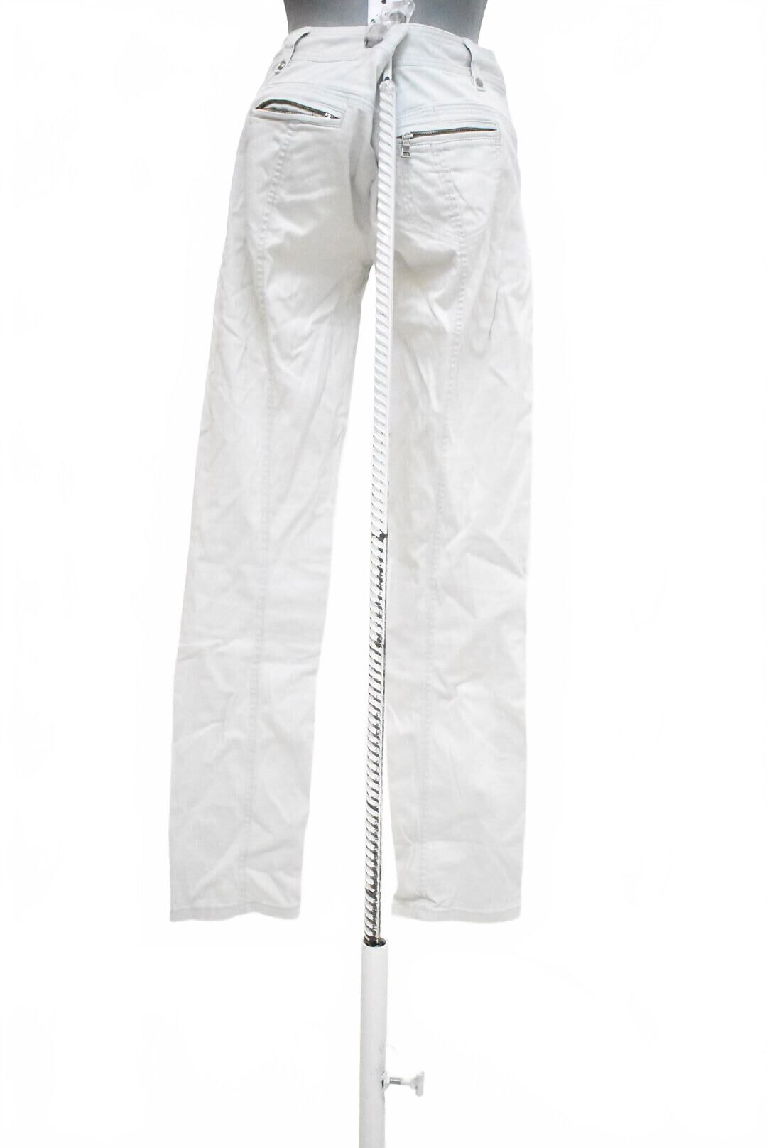 Dámske nohavice Calvin Klein, farba béžová, veľkosť S