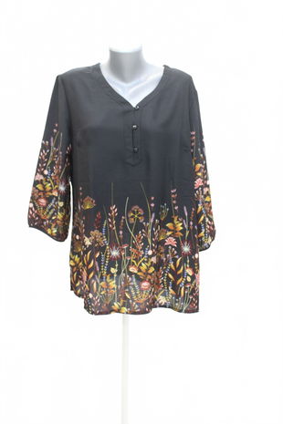 Dámska blúzka Atlas For Women, farba kvetovaná, veľkosť 44
