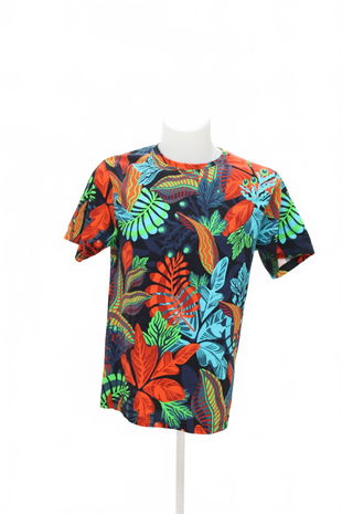 Pánské tričko Cropp bez potisku, barva vzorovaná, velikost M