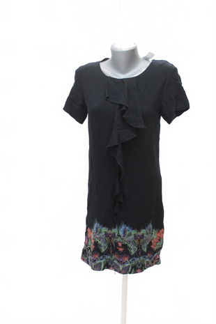 Dámske šaty Desigual, farba čierna, veľkosť 40