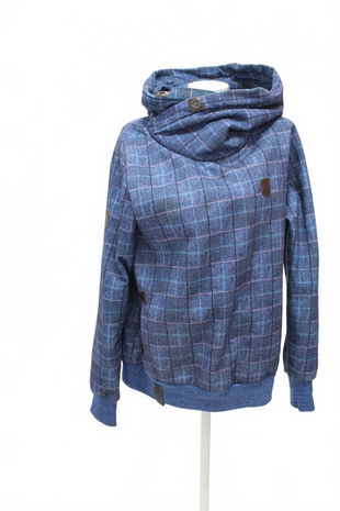 Dámská mikina Benter bez potisku, barva vzorovaná, velikost 2XL