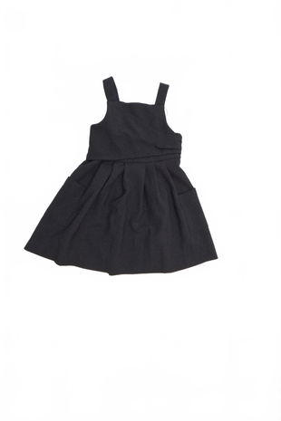 Dievčenské šaty Zara, farba čierna, veľkosť 122