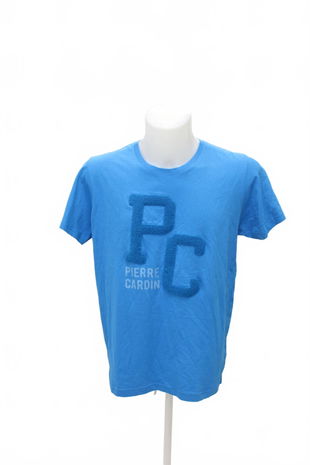 Pánské tričko Pierre Cardin s potiskem, barva tyrkysová, velikost M