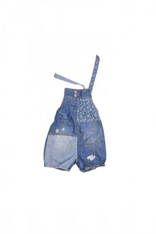 Dievčenské kraťasy Next, farba denim, veľkosť 3-4 r