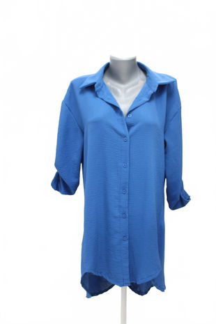 Dámská halenka New Collection, barva modrá, velikost 2XL