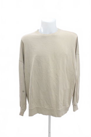 Dámska mikina Pull&Bear bez potlače, farba béžová, veľkosť L