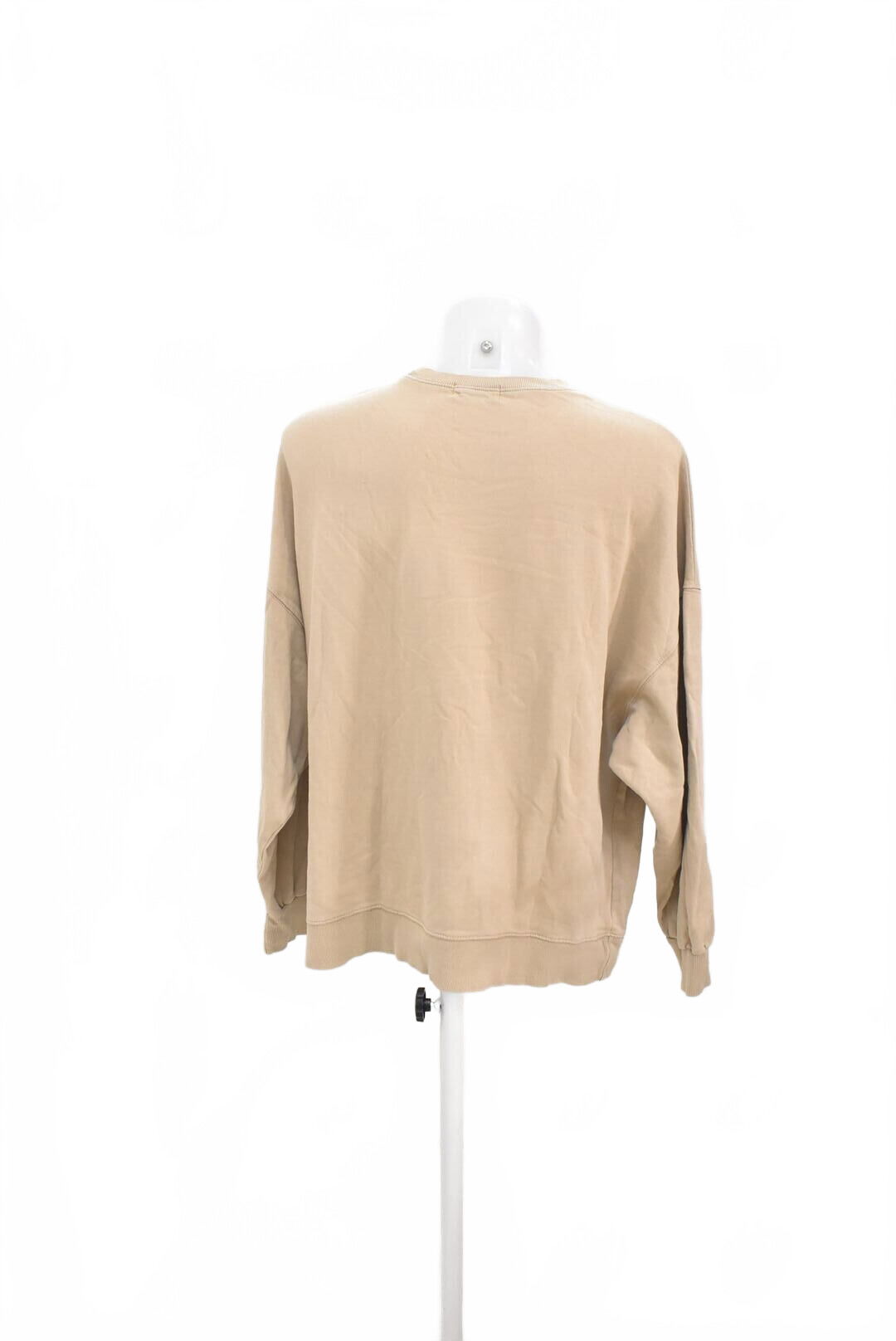 Dámska mikina Pull&Bear bez potlače, farba béžová, veľkosť L