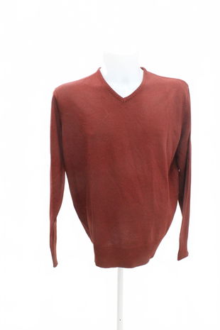 Pánský svetr Identic, barva hnědá, velikost L