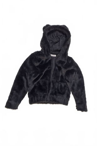 Dievčenská bunda H&M, farba čierna, veľkosť 134