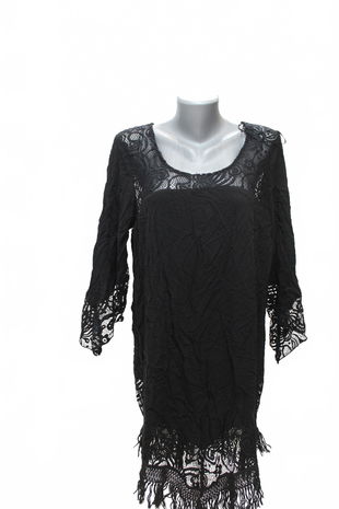 Dámske šaty Bonprix, farba čierna, veľkosť 44