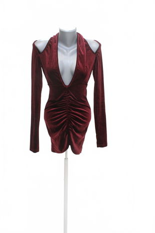 Dámske šaty Genesis, farba bordó, veľkosť S