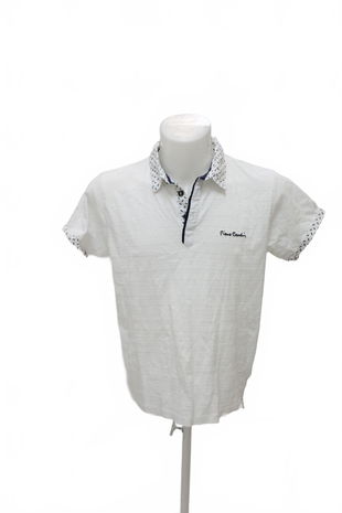 Pánské tričko Pierre Cardin bez potisku, barva bílá, velikost M