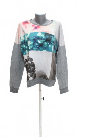 Dámská mikina Gate bez potisku, barva vzorovaná, velikost XL