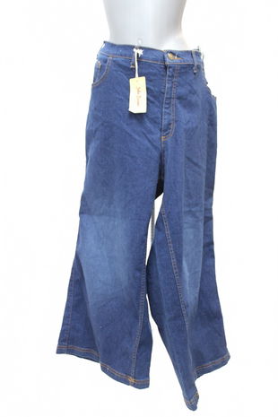 Pánské kalhoty John Baner, barva denim, velikost 54