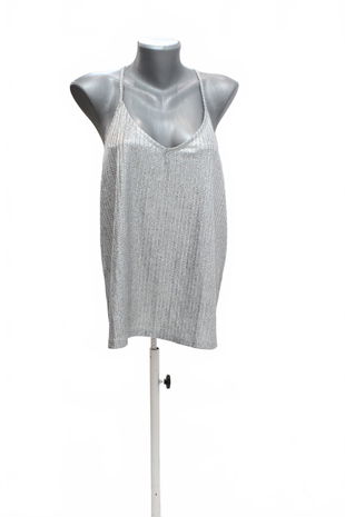 Dámský top Reserved, barva stříbrná, velikost XL