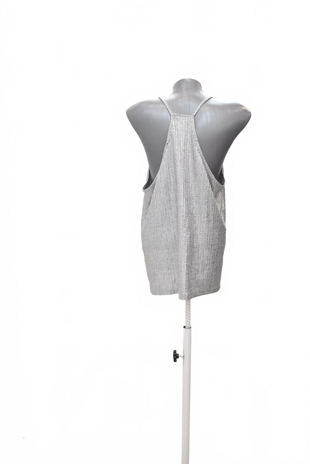 Dámský top Reserved, barva stříbrná, velikost XL