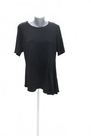 Dámské tričko Marks & Spencer bez potisku, barva černá, velikost 46