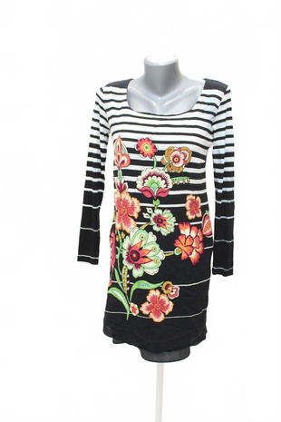 Dámske šaty Desigual, farba kvetovaná, veľkosť 38